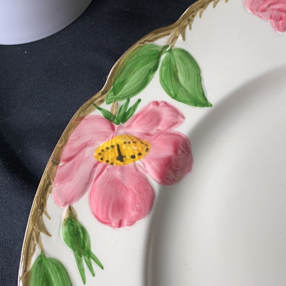 Set of 2 VTG Franciscan DESERT ROSE 10 1/2โ dinner plates 1953 to 1958 design - Picture 7 of 10